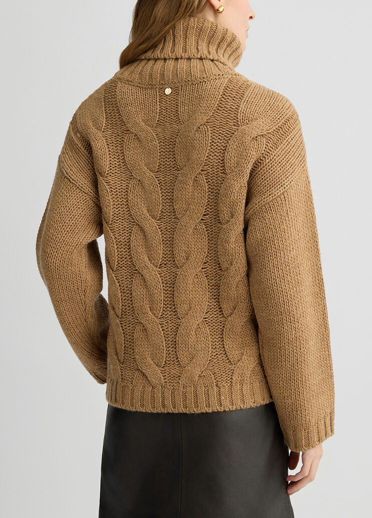 Jersey de cuello alto con motivo de ochos beige Liu Jo - medium Jersey de cuello alto con motivo de ochos beige Liu Jo - medium