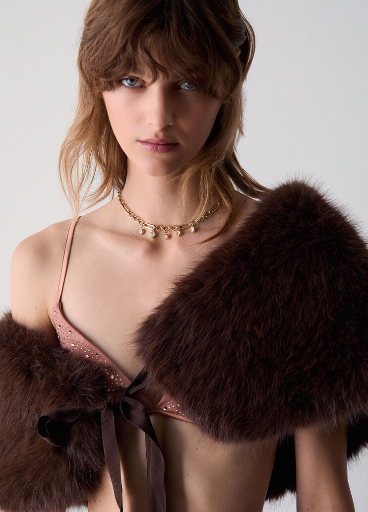 Choker necklace a chain gold Liu Jo - medium