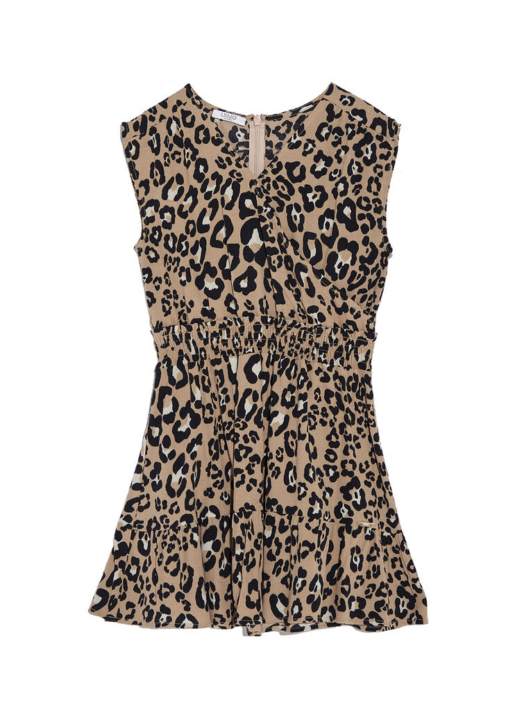 Eco-friendly dress with animal-print leopard print Liu Jo - large image number 0 Eco-friendly dress with animal-print leopard print Liu Jo - large image number 0