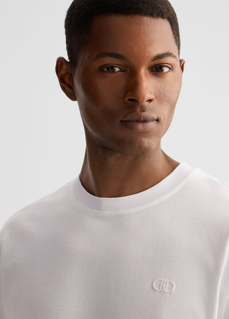 White T-shirt with logo white Liu Jo - large image number 2 White T-shirt with logo white Liu Jo - large image number 2