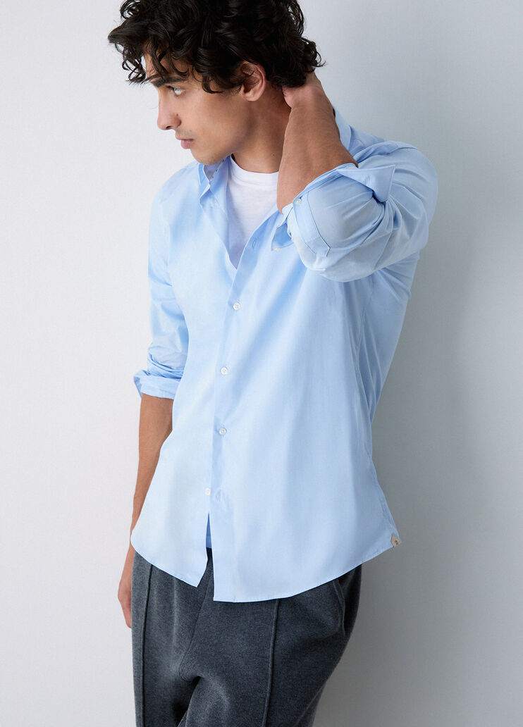Slim Fit Poplin Shirt light blue Liu Jo - medium