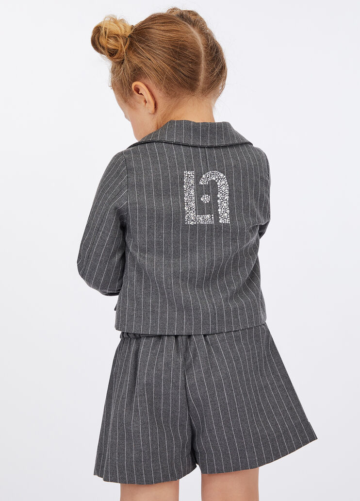 Pinstripe blazer grey pinstripe Liu Jo - large image number 1 Pinstripe blazer grey pinstripe Liu Jo - large image number 1