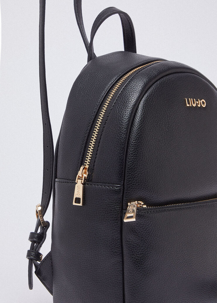 Sac &agrave; dos format moyen avec charm noir Liu Jo - medium