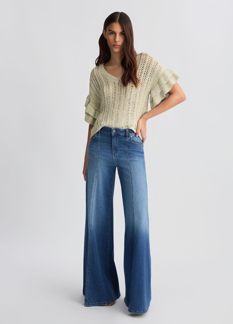 Light gold knit top gold-colour Liu Jo - large image number 5 Light gold knit top gold-colour Liu Jo - large image number 5