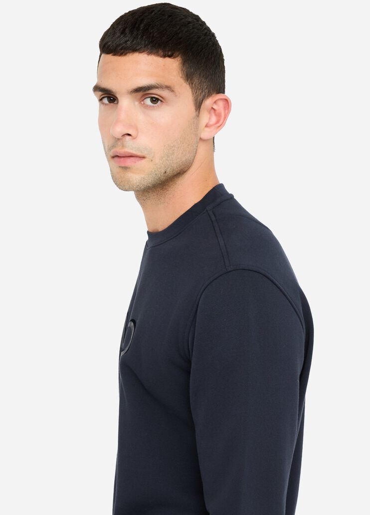 Cotton sweatshirt with logo dark blue Liu Jo - large image number 2