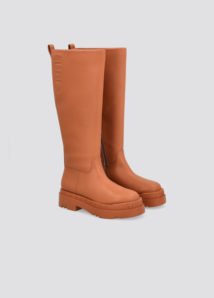 Botas altas con plataforma coñac Liu Jo - large image number 1 Botas altas con plataforma coñac Liu Jo - large image number 1