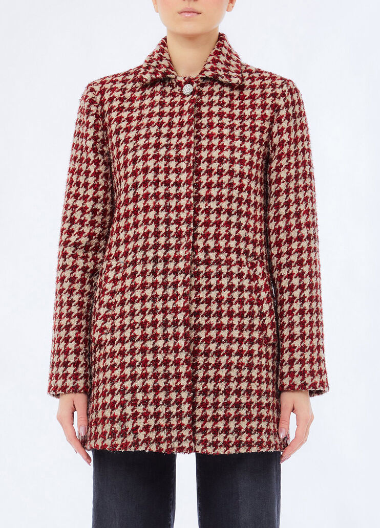 Abrigo de boucl&eacute; rojo Liu Jo - medium
