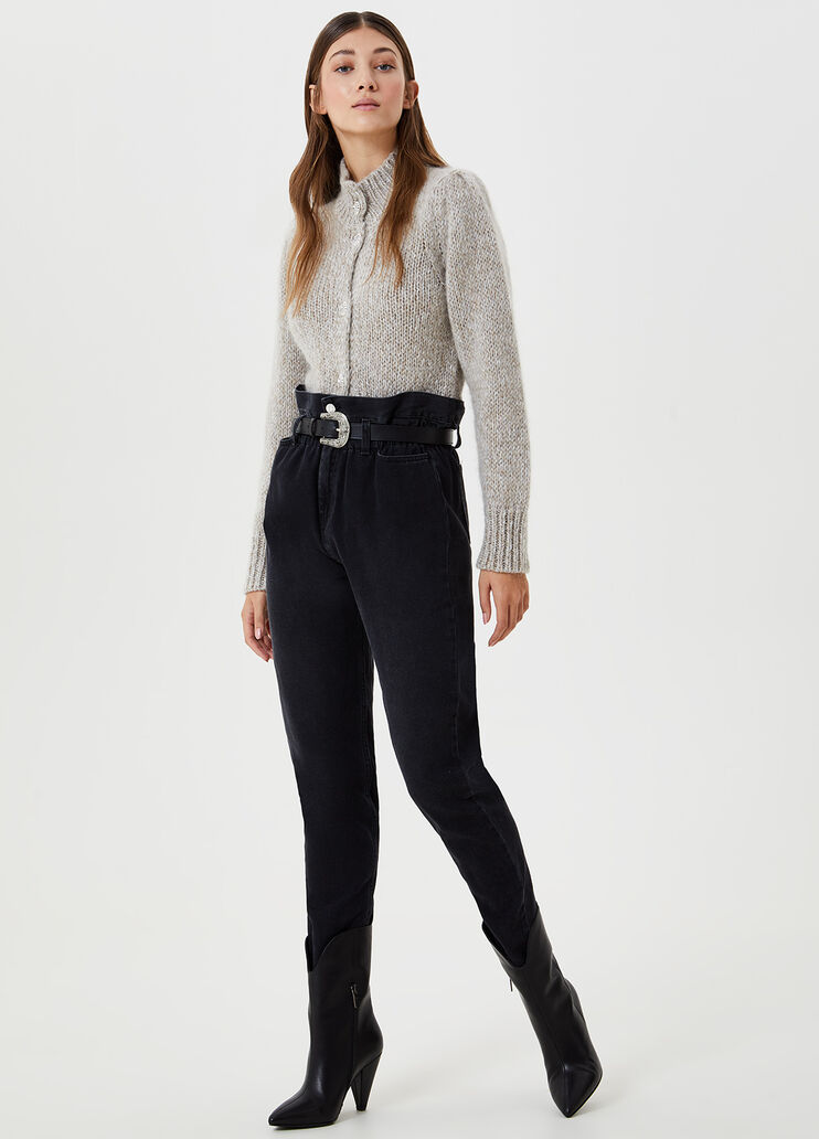 Cardigan with jewel buttons Beige Liu Jo - large image number 3 Cardigan with jewel buttons Beige Liu Jo - large image number 3