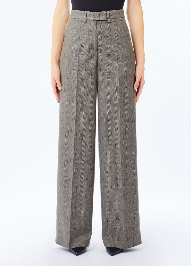 Straight trousers with crease dark beige Liu Jo - medium