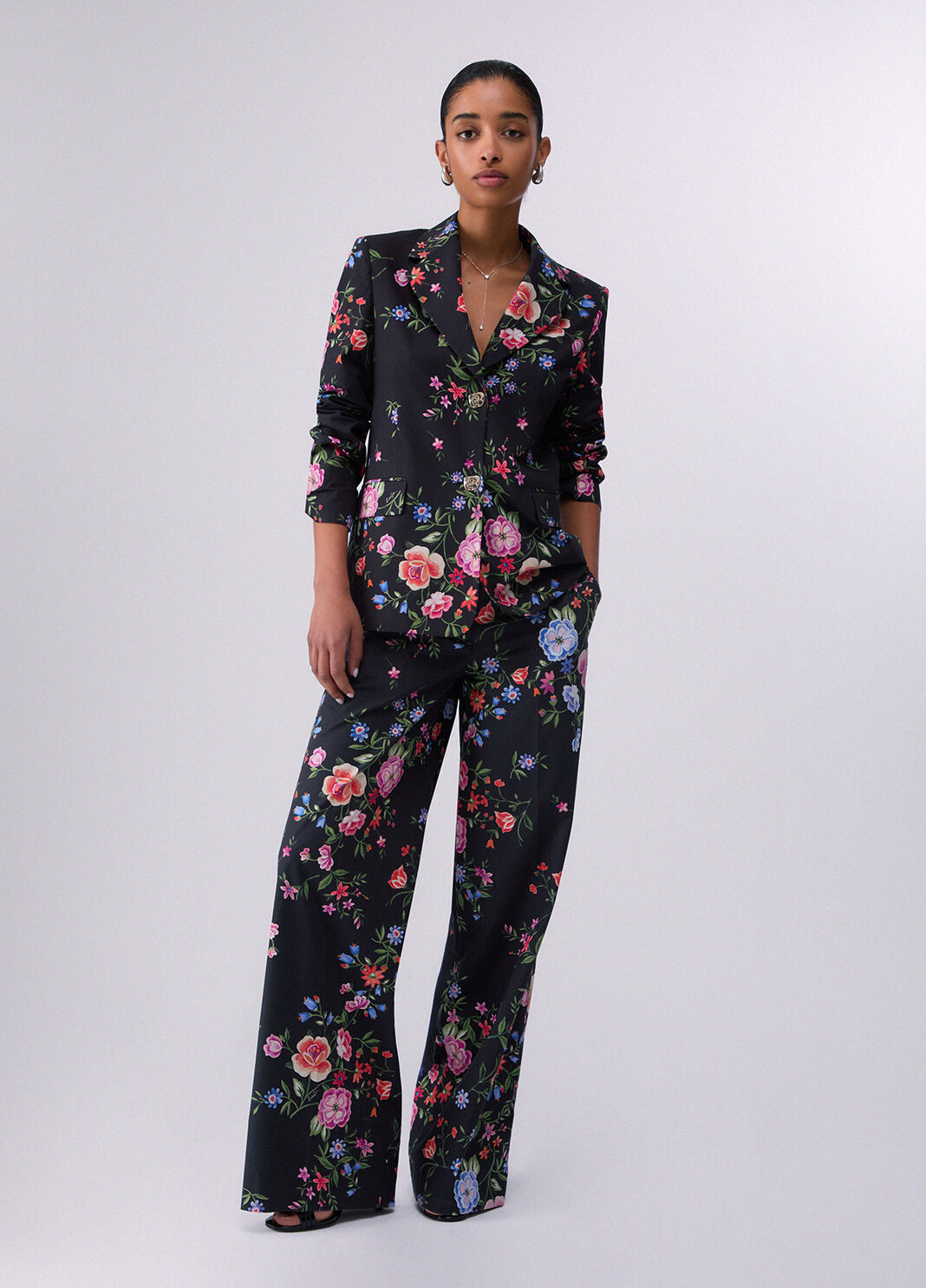 Blazer mit Blumenmuster Schwarz gebl&uuml;mt Liu Jo - large image number 5