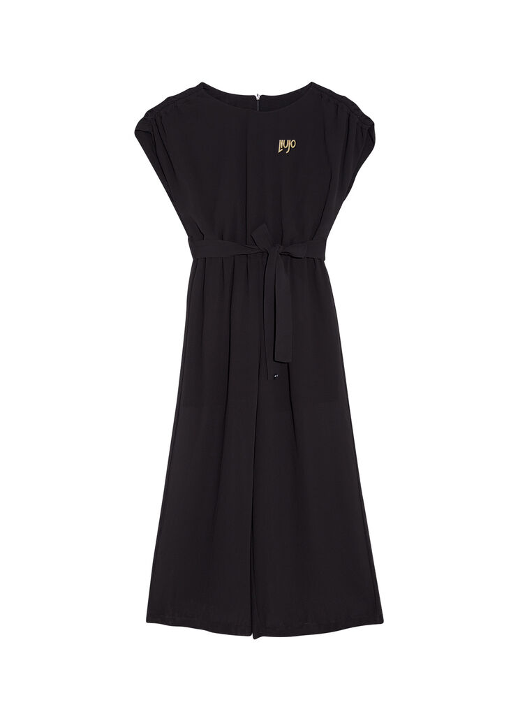Long jumpsuit with pin black Liu Jo - large image number 0 Long jumpsuit with pin black Liu Jo - large image number 0