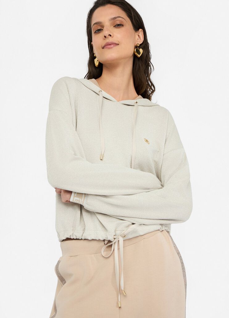 Lurex® hoodie beige Liu Jo - medium Lurex® hoodie beige Liu Jo - medium