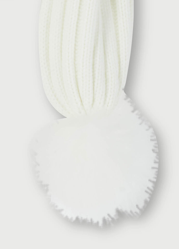 Scarf with pompoms White Liu Jo - large image number 1