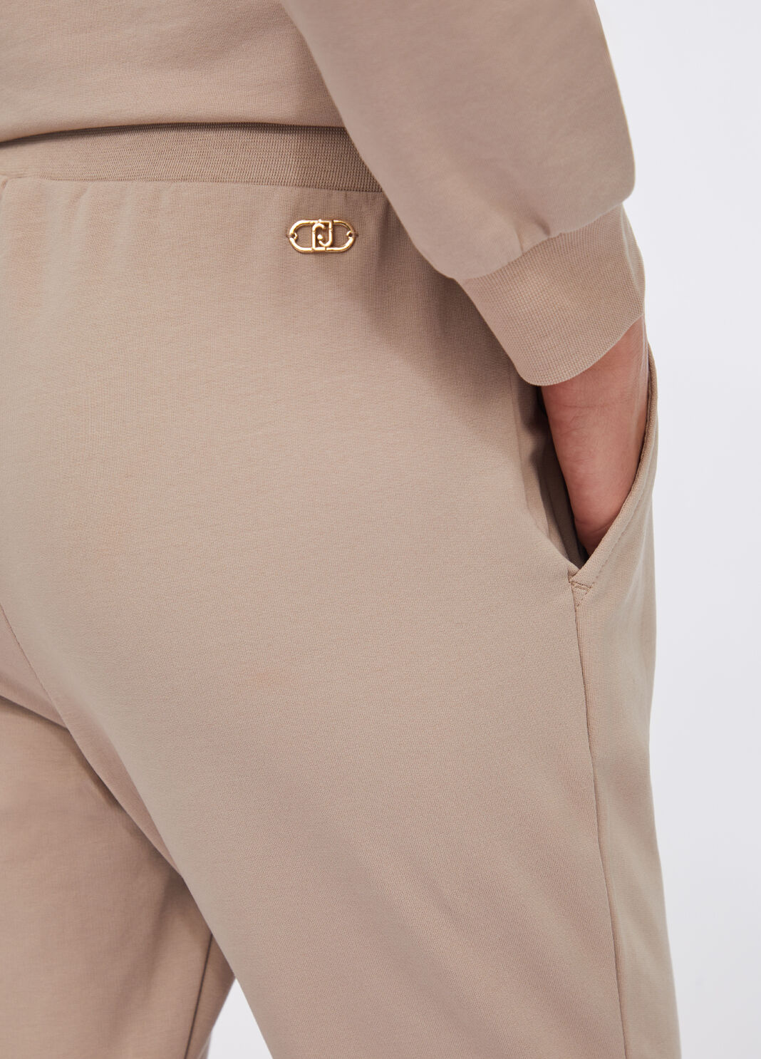 Fleece jogging pants champagne Liu Jo - large image number 3