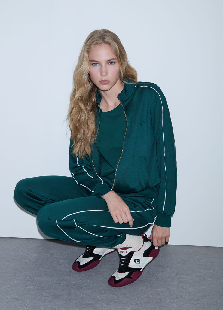 Sweat zipp&eacute; vert Liu Jo - medium