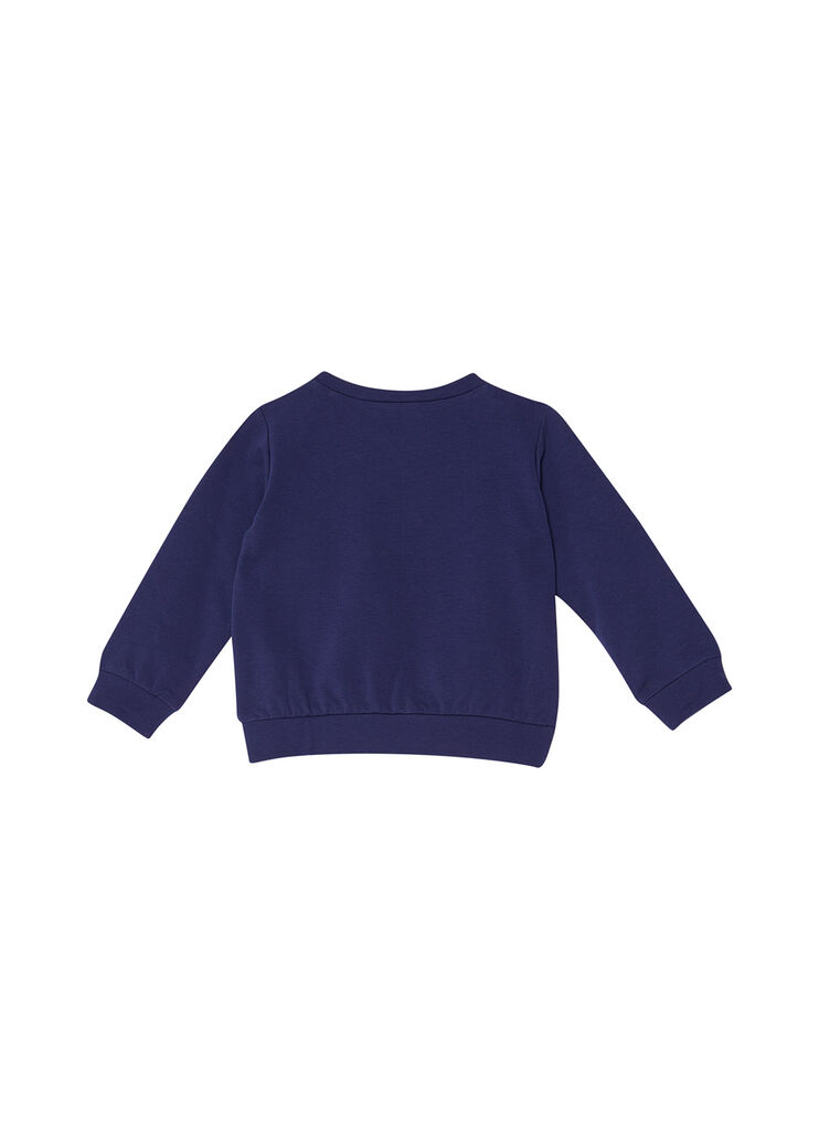 Sweatshirt with logo dark blue/hearts Liu Jo - large image number 1 Sweatshirt with logo dark blue/hearts Liu Jo - large image number 1