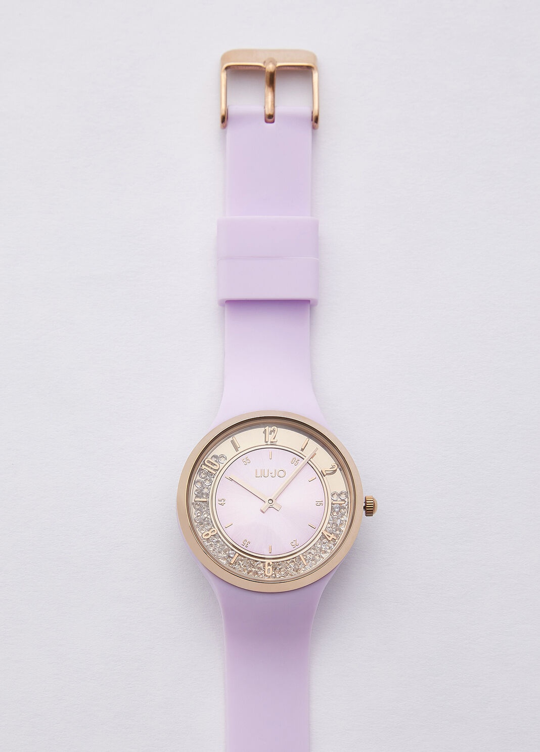 Silicone watch with sparkling details wisteria Liu Jo - large image number 0