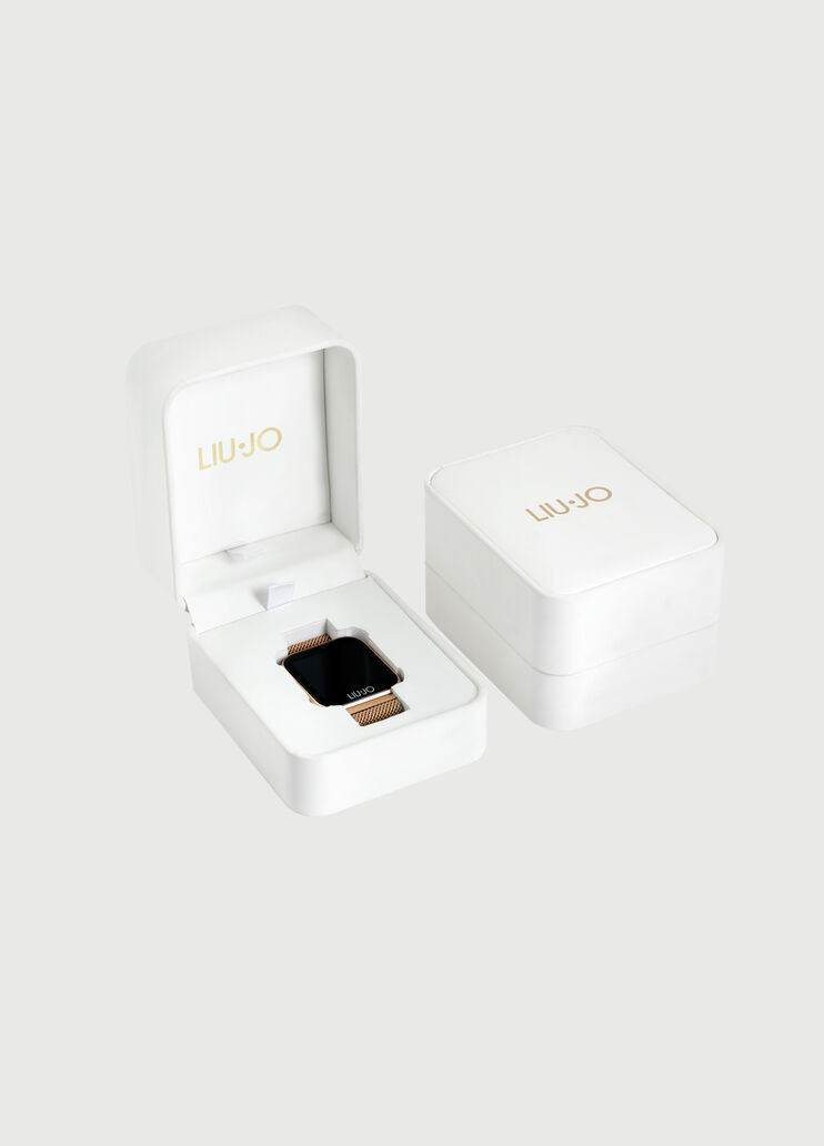 Smartwatch Liu Jo con brillantini color oro rosa Liu Jo - large image number 3 Smartwatch Liu Jo con brillantini color oro rosa Liu Jo - large image number 3