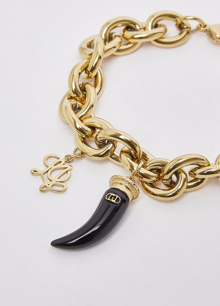 Bracelet with pendant horn black Liu Jo - medium