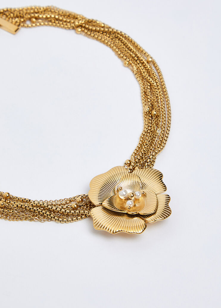Goldene Blumenhalskette gold Liu Jo - medium