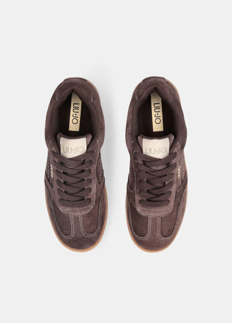 Suede sneakers ebony Liu Jo - large image number 4 Suede sneakers ebony Liu Jo - large image number 4