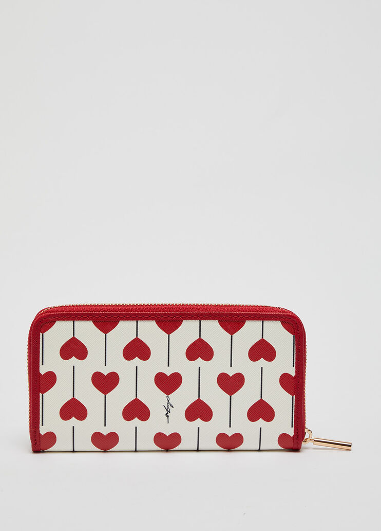 Eco-friendly wallet with hearts cherry Liu Jo - large image number 2 Eco-friendly wallet with hearts cherry Liu Jo - large image number 2