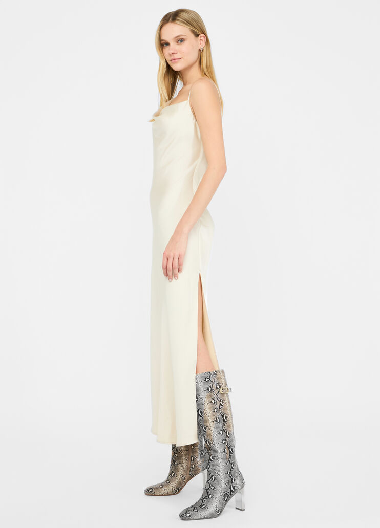 Dressy satin dress ivory Liu Jo - large image number 3 Dressy satin dress ivory Liu Jo - large image number 3