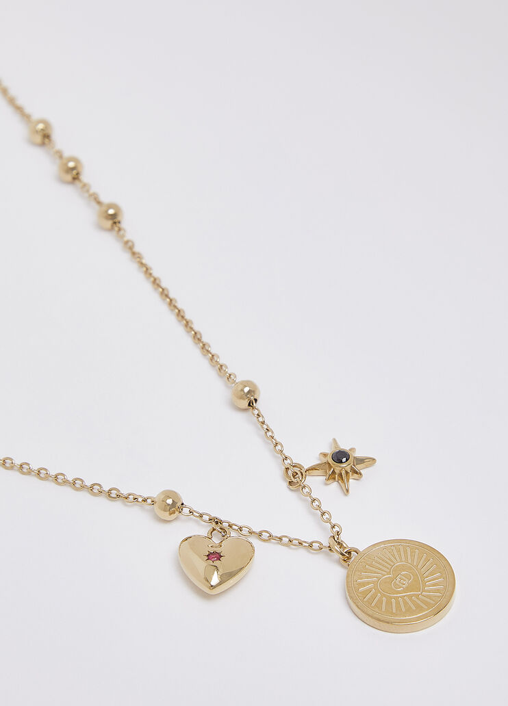 Collier avec charms or/vert Liu Jo - medium