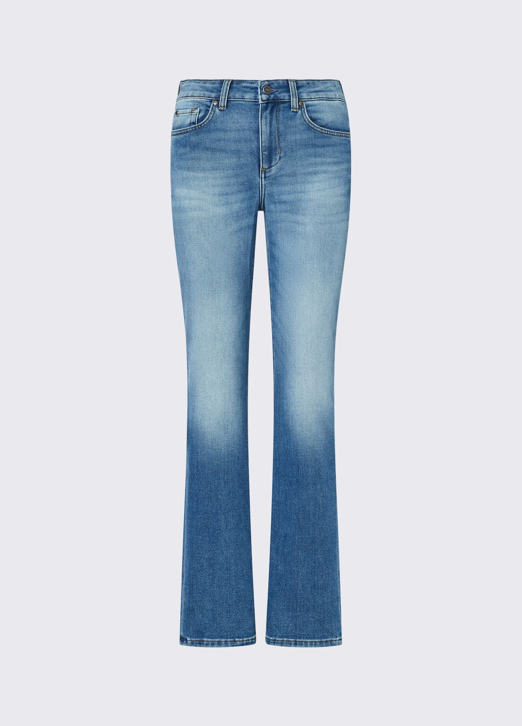 High-waisted slim fit jeans light denim Liu Jo - large image number 6