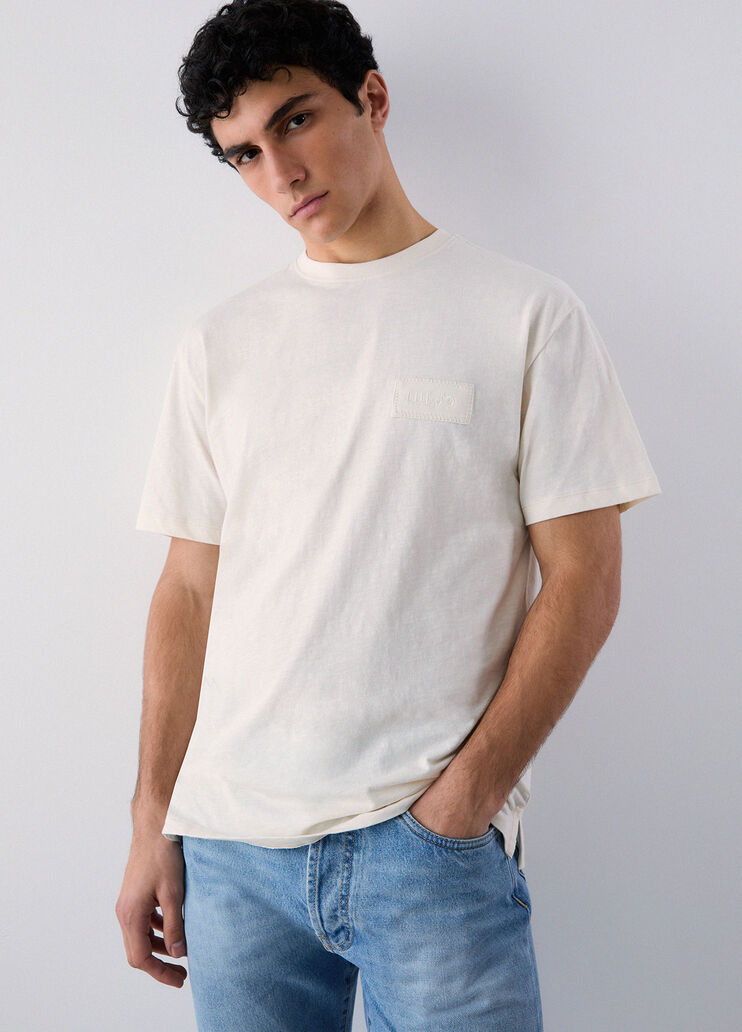 T-shirt m&eacute;lange panna Liu Jo - medium