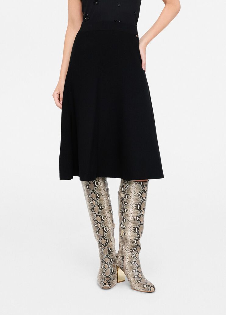 Knit midiskirt black Liu Jo - medium Knit midiskirt black Liu Jo - medium