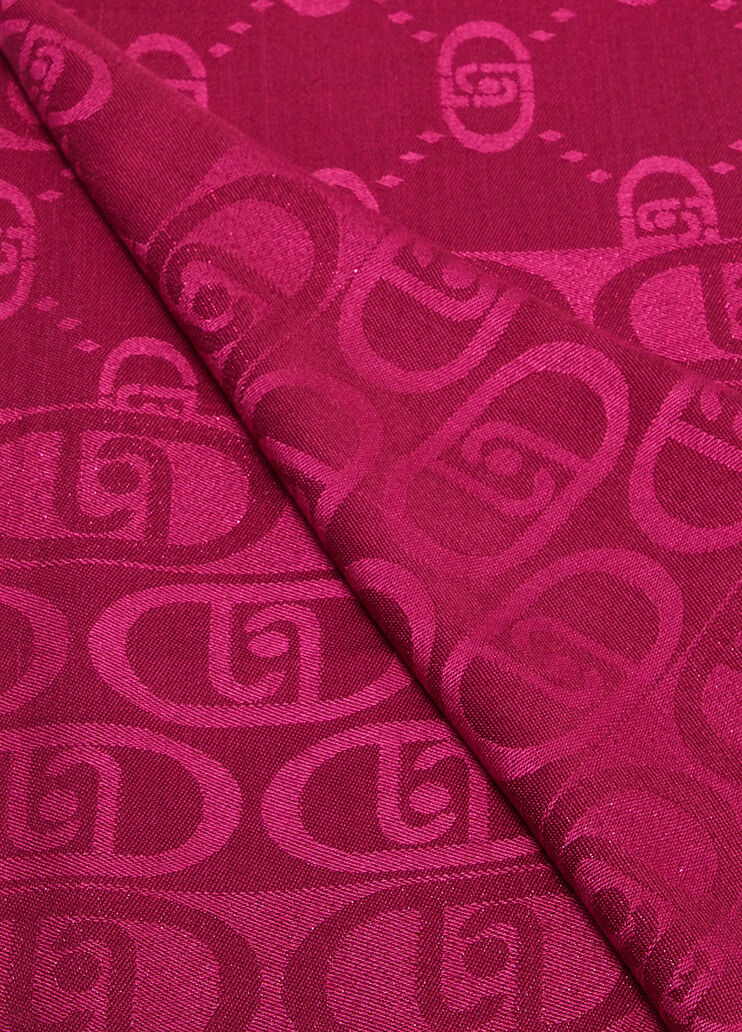 Jacquard-Stola mit Logo rot Liu Jo - medium