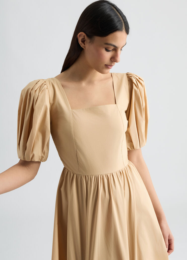Short poplin dress beige Liu Jo - large image number 3 Short poplin dress beige Liu Jo - large image number 3
