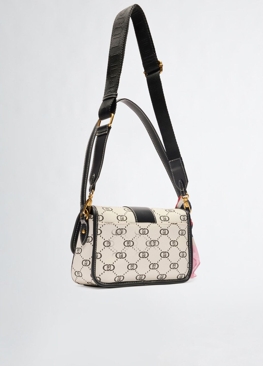Borsa piccola con foulard panna Liu Jo - large image number 1