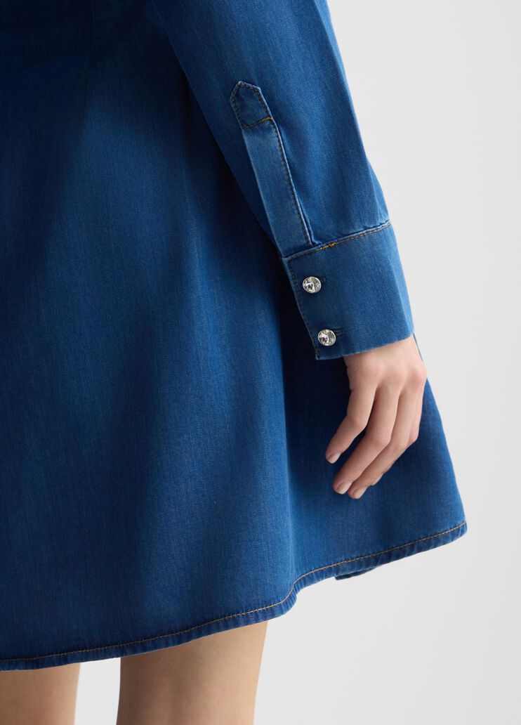 Denim shirt dress blue denim Liu Jo - large image number 3 Denim shirt dress blue denim Liu Jo - large image number 3
