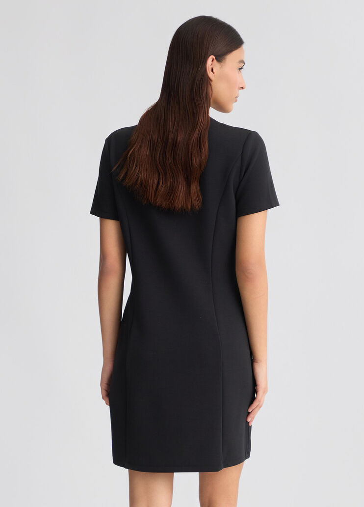 Short scuba dress black Liu Jo - large image number 1 Short scuba dress black Liu Jo - large image number 1