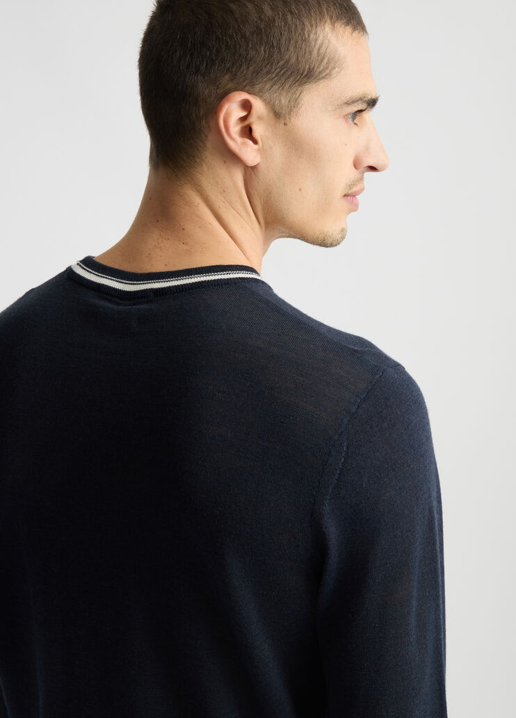 Blue wool-blend pullover dark blue Liu Jo - large image number 4 Blue wool-blend pullover dark blue Liu Jo - large image number 4