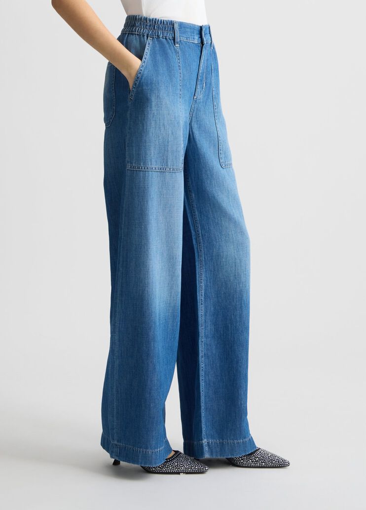 Flared denim trousers dark denim Liu Jo - large image number 3