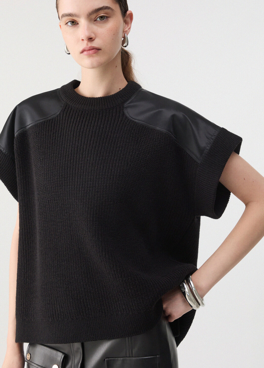 Turtleneck sweater with cut-outs black Liu Jo - large image number 4