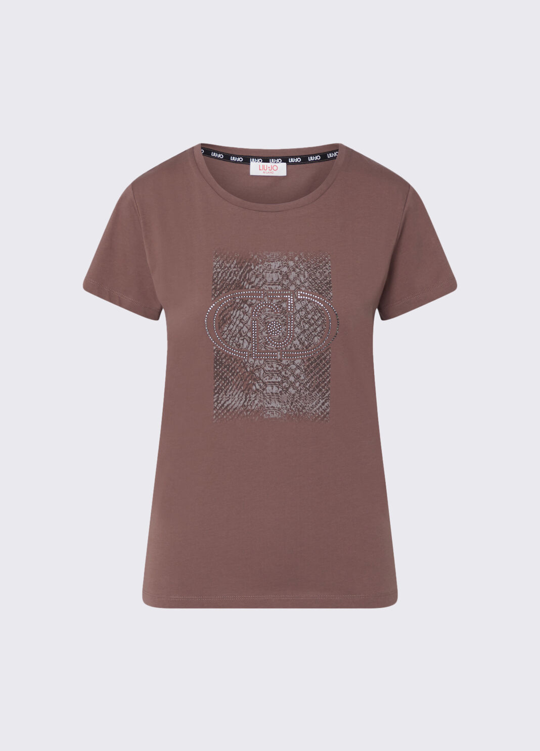 T-shirt avec logo rose fonc&eacute; Liu Jo - large image number 6