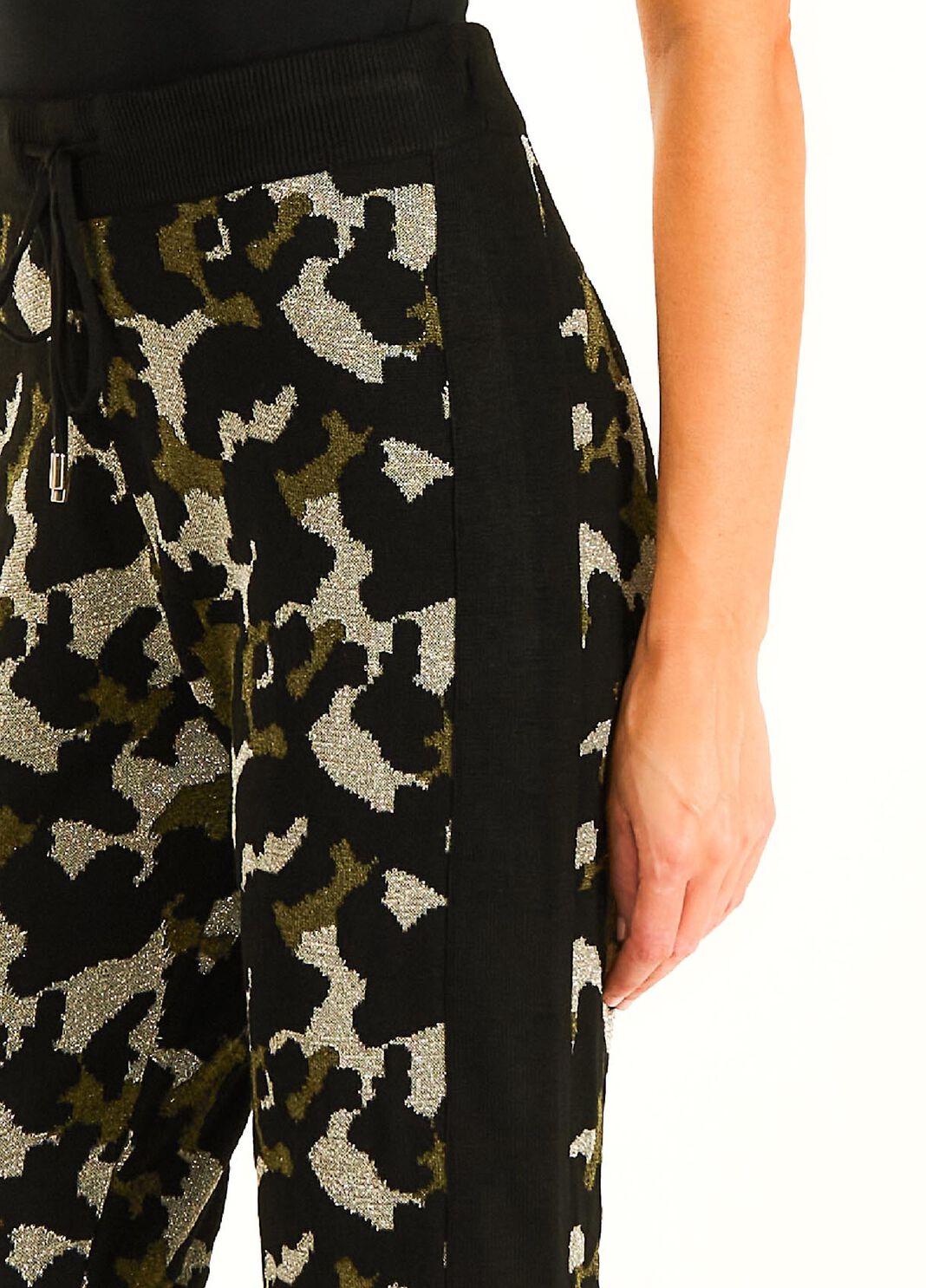 Pantalon camouflage en lurex&reg; vert Liu Jo - large image number 2