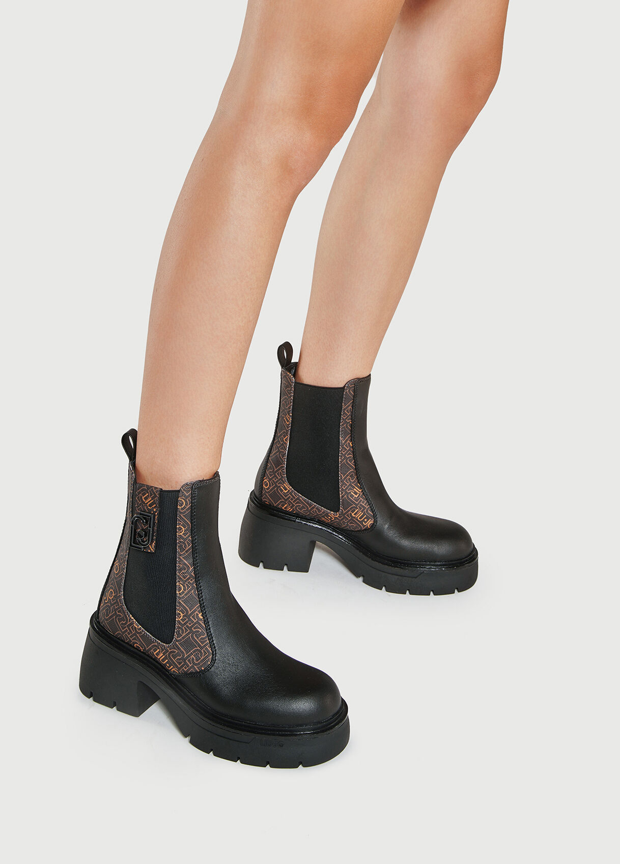 Beatles ankle boots with monogram insert