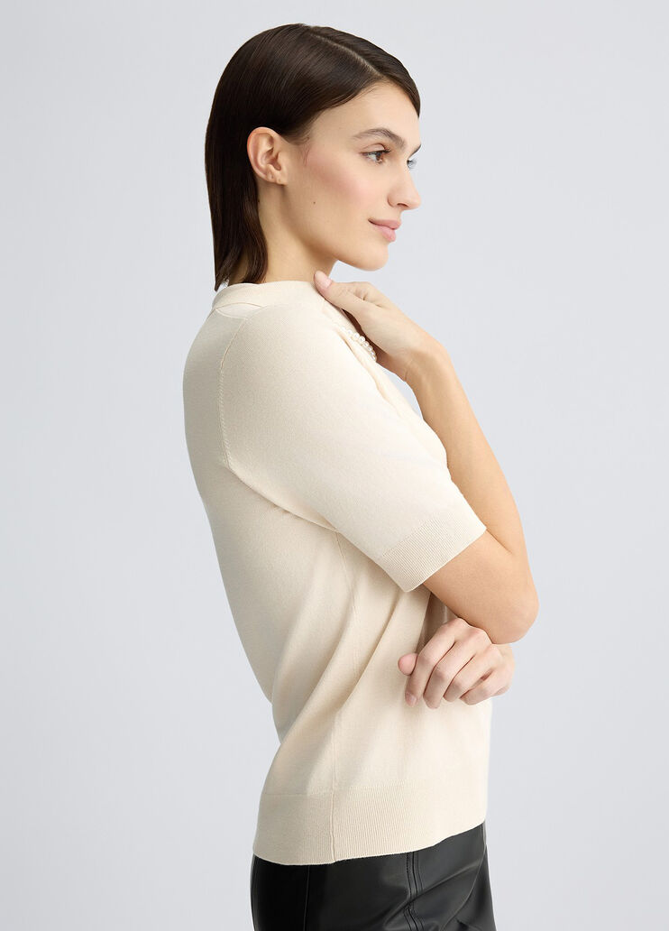 Top with necklace light beige Liu Jo - large image number 3 Top with necklace light beige Liu Jo - large image number 3