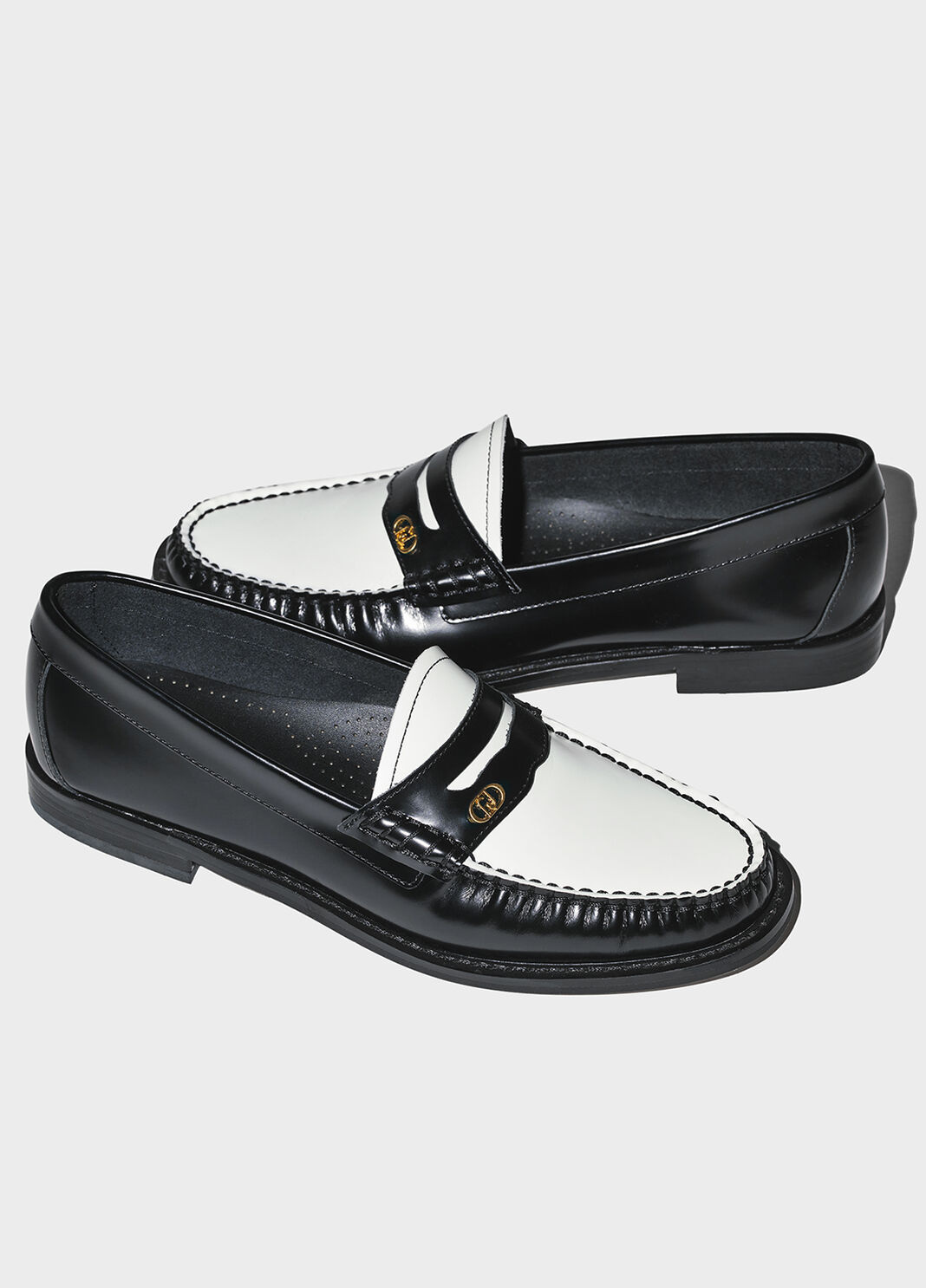 Mocasines bicolor de piel negro Liu Jo - large image number 6