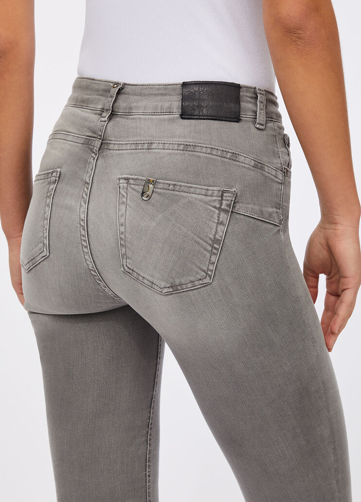 Flare-Jeans mit hohem Bund Denim-Grau Liu Jo - large image number 3