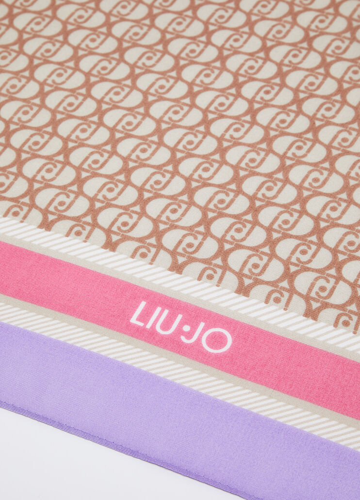 Tuch mit Logo violett Liu Jo - large image number 3