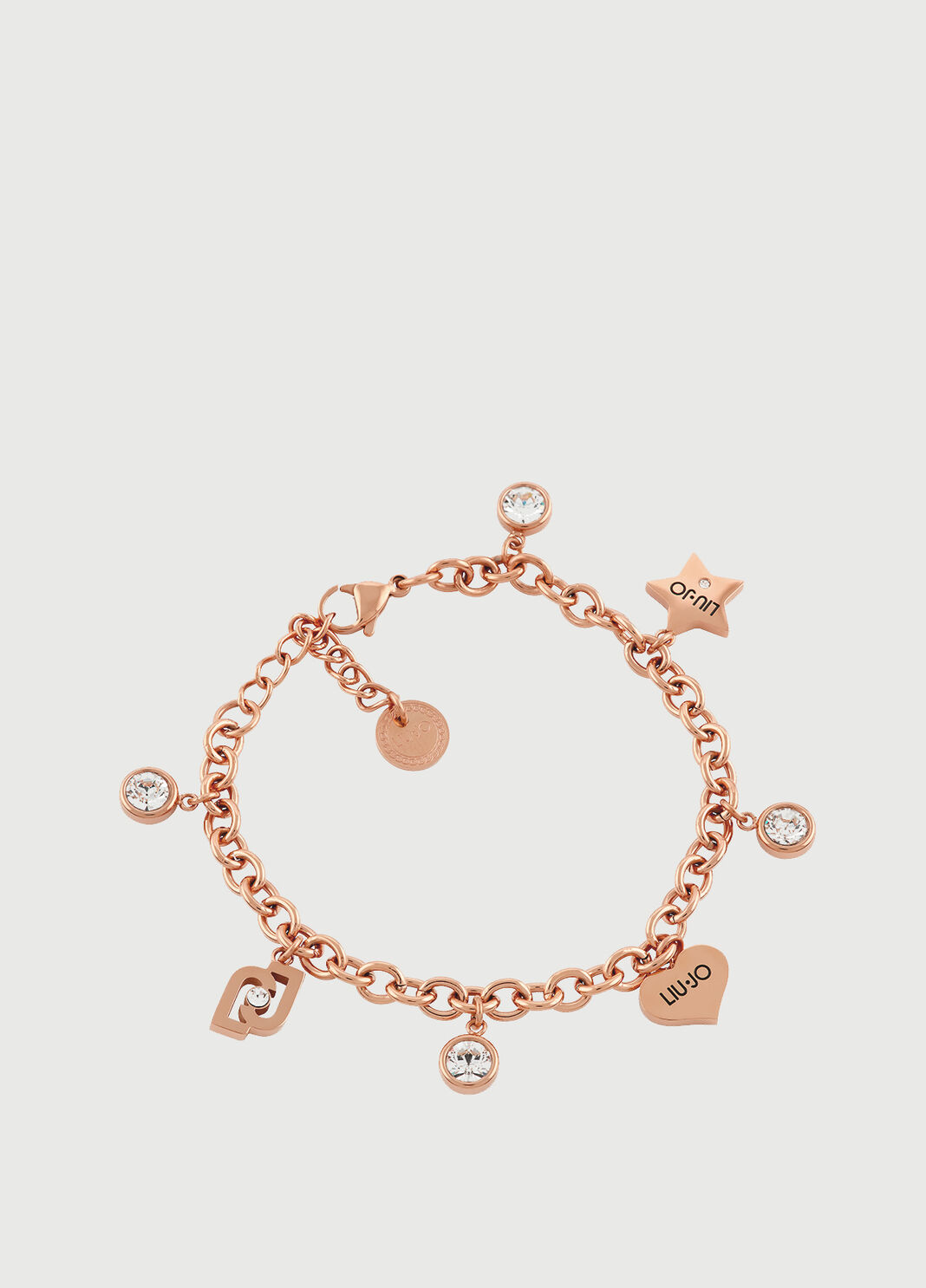 Bracelet avec charm couleur or rose Liu Jo - large image number 0
