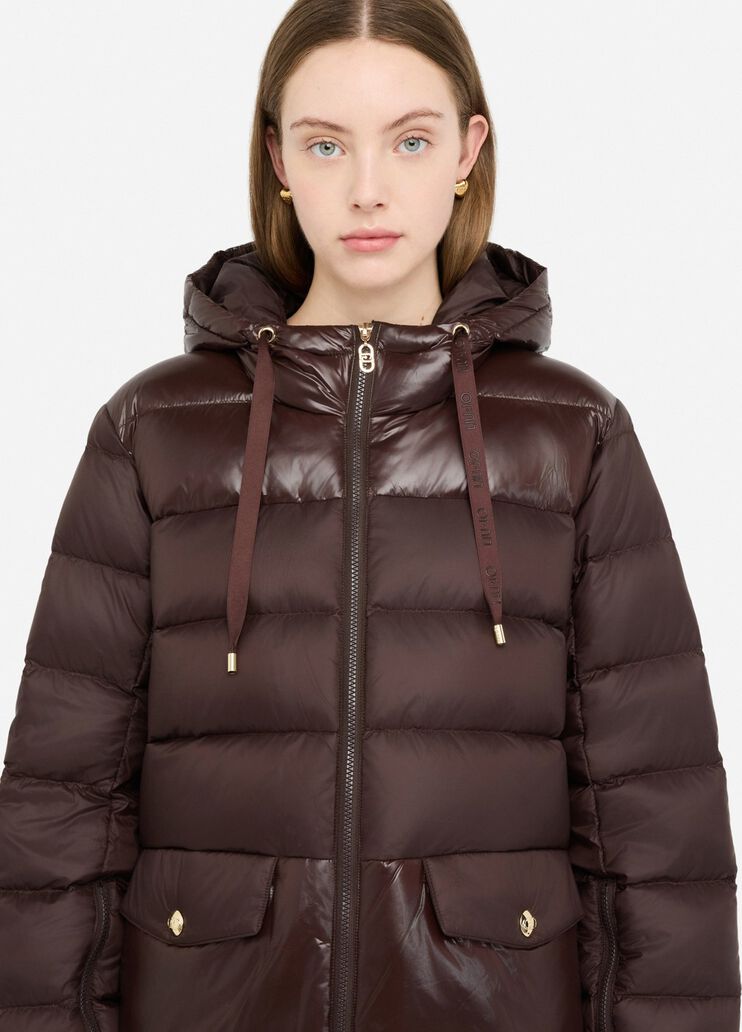 Veste en nylon matelassé chocolat Liu Jo - medium Veste en nylon matelassé chocolat Liu Jo - medium