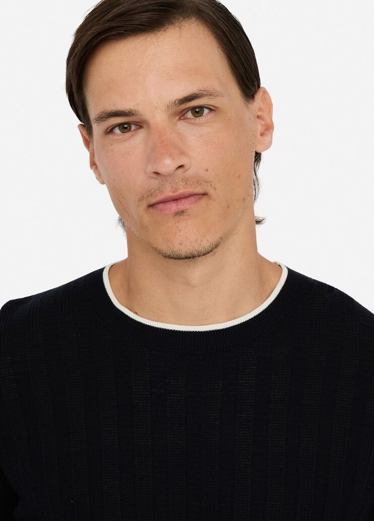 Cotton and silk jumper dark blue Liu Jo - large image number 2