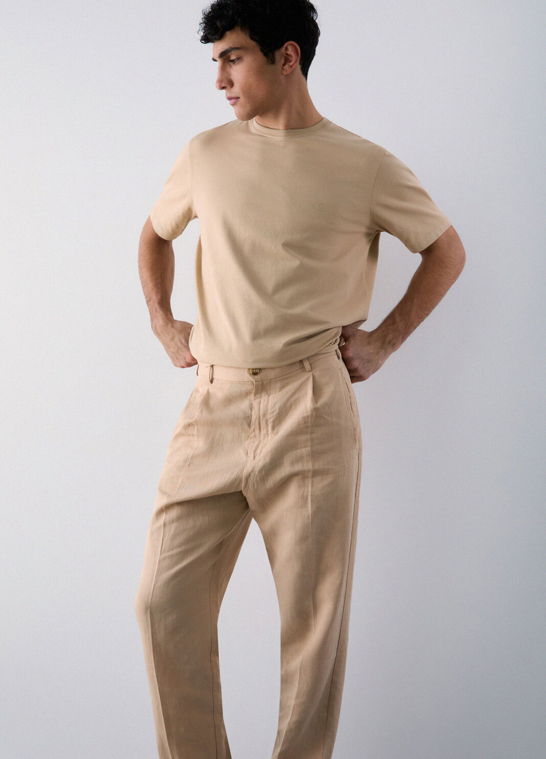 Chinohose aus Leinengemisch Beige Liu Jo - large image number 2